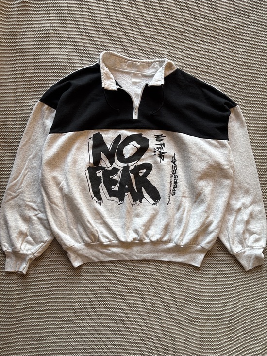 No Fear Other - Vintage No Fear Gear Quarter Zip Sweater
